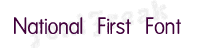 National First Font