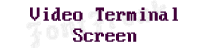 Video Terminal Screen